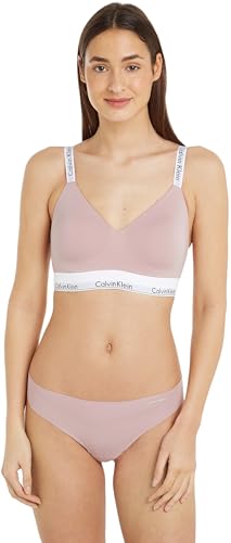 Calvin Klein Reggiseno a Bralette Donna Light Lined Coppe Morbide Preformate, Rosa (Subdued), L