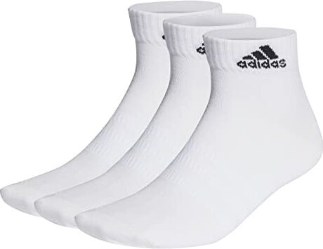 Adidas Thin and Light 3 Pairs Calzini, White/Black, XL