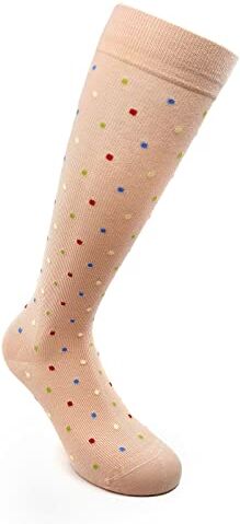 Relaxsan FANCY 810-D (Nude pois, Tg.S) Gambaletti compressione graduata 15-21 mmHg Cotone Antiodore Fantasia unisex uomo donna