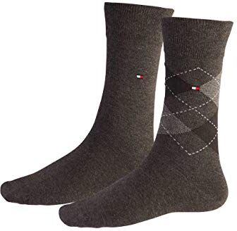 Tommy Hilfiger Clssc Sock  Calzini, Verde (Oak), 47-49 Uomo (Pacco da 2)