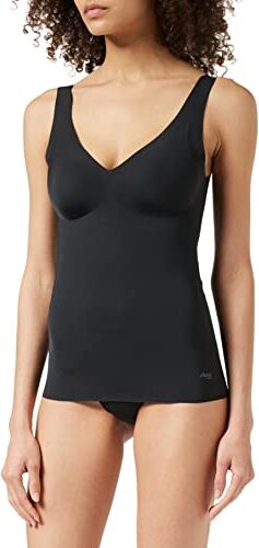 Sloggi ZERO Feel Bra Shirt EX, Camicia Reggiseno, Donna, Nero (Black), XS