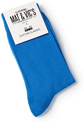 MAT & VIC'S Calze corti uomo   Calze corti donna   Calze donna   Calze uomo   unisex   antiodore e traspirante   OEKO-TEX 100 (5 paia, Fun blu, UK 9-12 / EU 43-46)