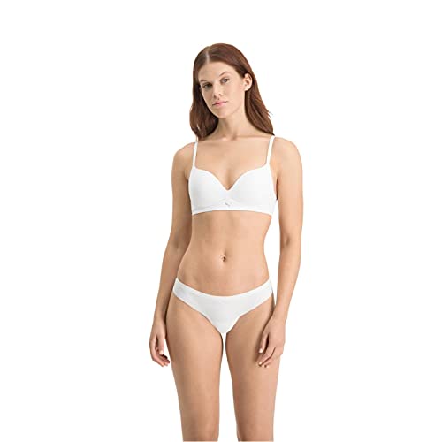 Puma Reggiseno, Biancheria intima Donna, Bianco, 75D