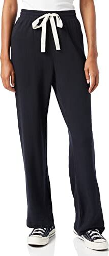 Amazon Essentials Pantaloni del Pigiama in Spugna per Tempo Libero Leggeri Donna, Nero, XS