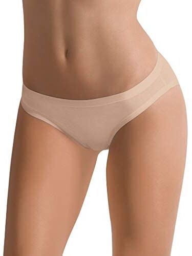 La Perla Cotonella ® -Slip Donna 3362-3 Pezzi (S, Beige)