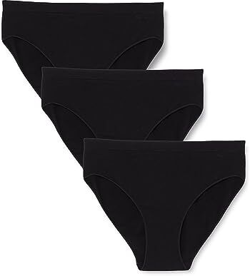 POMPEA Pack 3 Pezzi Slip Microfibra Nero