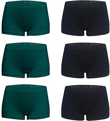 Libella Pacco da 6 Mutande Mini Shorts Donna Microfibra Senza Cuciture 3908 BDGR S/M