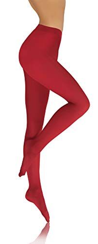sesto senso Collant Donna Rubino in Microfibra Opaco 40 Den Rosso Rubino XL Rubino