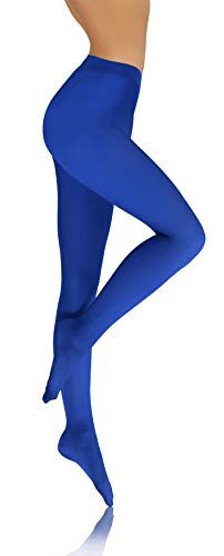 sesto senso Collant Donna Blu in Microfibra Opaco 40 Den Blu Profondo Fiordaliso XL Modrak