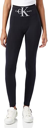 Calvin Klein Legging, Calzini Donna, Nero, L