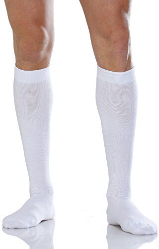 Relaxsan 920-new (Bianco, Tg.1) Gambaletti Contenitivi Unisex cotone compressione graduata 22-27 mmHg