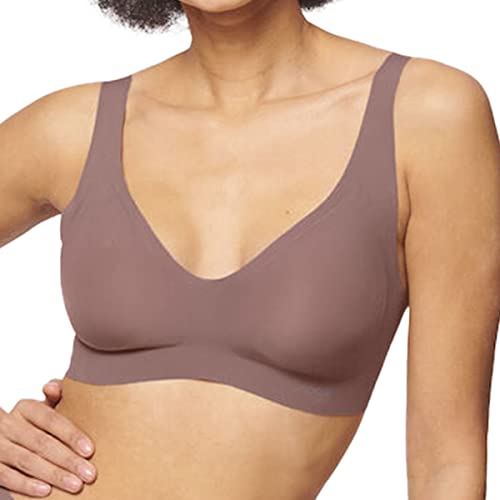 Sloggi Zero Feel Bralette Ex, Bustino Donna, Rosa (Cacao), XS