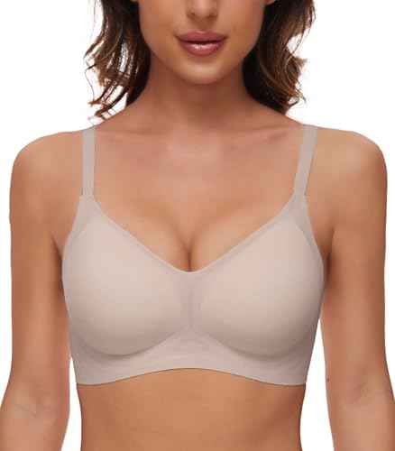 CheChury Reggiseno Senza Cuciture Reggiseni Senza Ferretto da Donna con Imbottitura Removibile Comfy Bralette Senza Fili Reggiseno Senza Ferretto Reggiseno Comodo e Morbido di Base