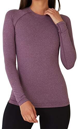 TCA SuperThermal Maglia Termica da Donna a Manica Lunga con Quickdry Viola, L