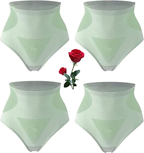 Endxedio 2023 nuovi 4 pezzi grafene nido d'ape vaginale serraggio & body shaping briefs, grafene nido d'ape body shaping slip (XL, verde)