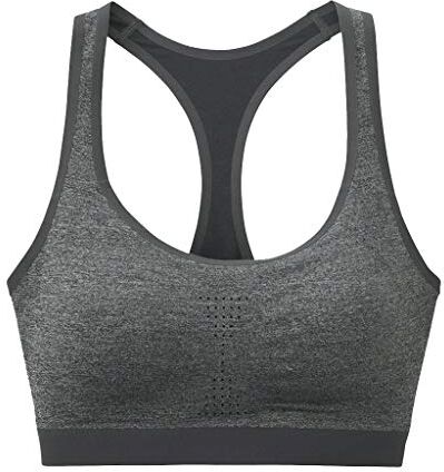 WENJUNneiyi WENJUN Reggiseno Sportivo Da Donna Senza Bordo Coppa Piena 5 Colori Tra Cui Scegliere (Colore : Grigio scuro, dimensioni : 165/95/L)