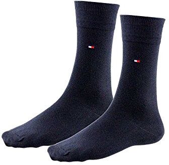 Tommy Hilfiger Clssc Sock 371111 Calzini, Blu (Dark Navy 1), 43-46 Uomo (Pacco da 2)