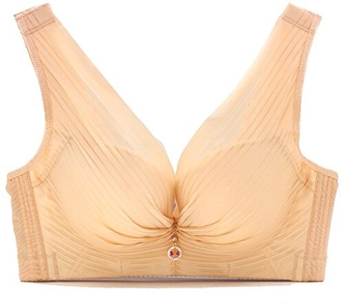 WENJUNneiyi WENJUN Reggiseno Regolabile Intimo Anti-caduta In Acciaio Non Foderato In Acciaio A Sezione Intera, 5 Colori Tra Cui Scegliere (Colore : Flesh color, dimensioni : 36/80D)