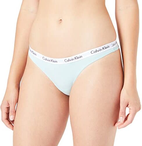 Calvin Klein Perizoma Donna Tanga, Blu (Aqua Blue), XL