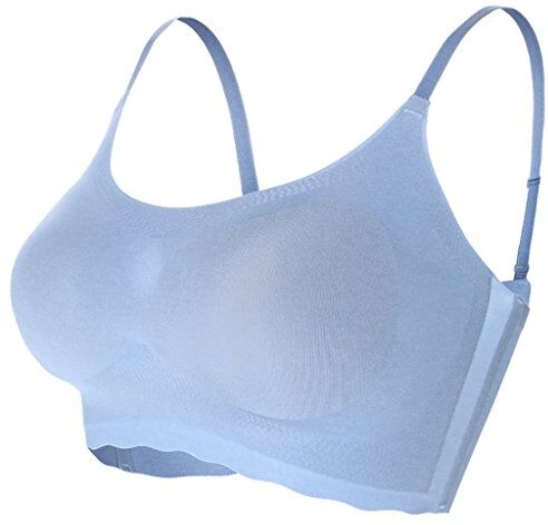 WENJUNneiyi WENJUN Reggiseno Senza Cuciture Biancheria Intima Ultra-confortevole In Acciaio Non-sport Reggiseno Sportivo 4 Colori Tra Cui Scegliere (Colore : Blue, dimensioni : S.)