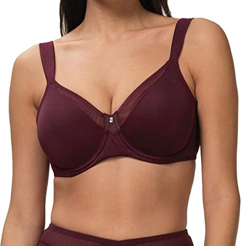 Triumph True Shape Sensation W01, Reggiseno Minimizer Donna, Claret, 1C