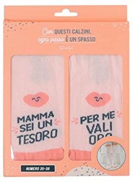 Mr. Wonderful Calzini 39-42 Mamma, sei un tesoro, per me vali oro