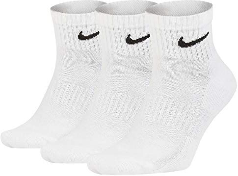 Nike Everyday Lightweight Ankle, Calzini Unisex – Adulto, White/Black, XL