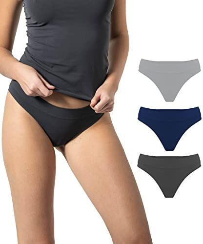 Risalti Slip Donna Brasiliana Microfibra 3 pz -Brasiliana Donna Senza Cuciture, Bikini più Morbidi delle Mutande Donna Cotone, Tanga, Women Underwear Made in Italy