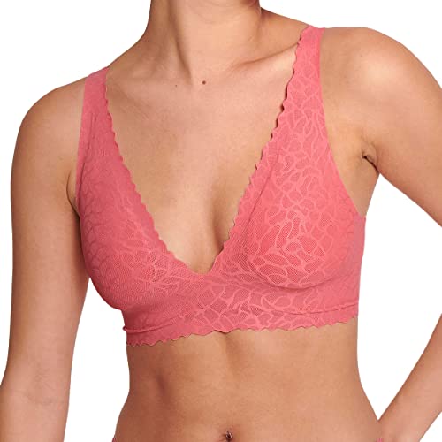 Sloggi Zero Feel Lace 2.0 Top, Superiore, Donna, Rose Del Deserto, S