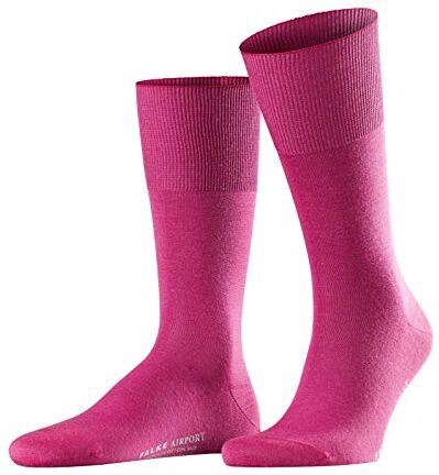 Falke Airport M SO lana cotone tinta unita 1 paio, Calzini Uomo, Rosa (Arctic Pink 8233), 39-40