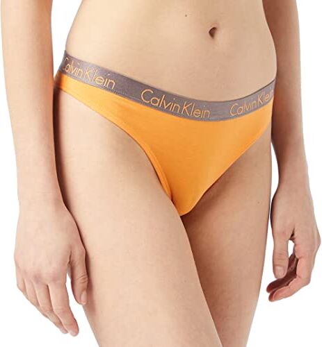 Calvin Klein Thong' Tanga, Orange Juice, L ,Donna