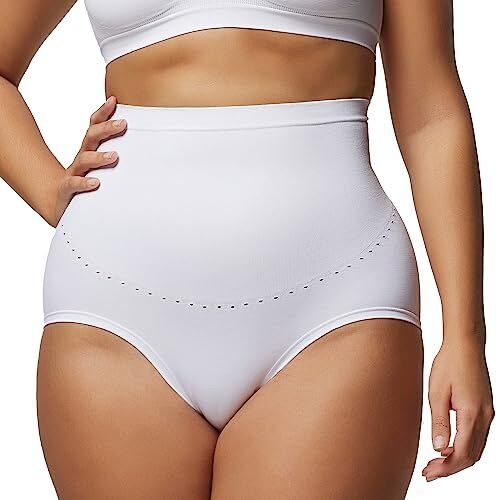 POMPEA Slip Vita Alta Comfort Size in Microfibra Bianco