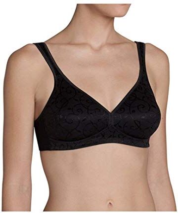 Triumph Elegant Cotton N, Reggiseno Donna, Nero, 3D