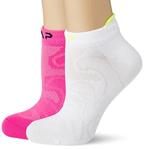 CMP , Calzini Donna, Bianco/Rosa Fluo, 36/38, Bianco/Rosa Fluo, 36/38