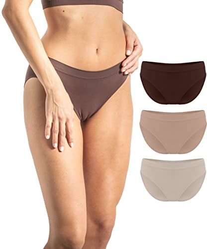 Risalti Mutande Donna Classiche Microfibra 3 pz Intimo Donna, Slip Donna Senza Cuciture, più Morbide delle Mutande Donna Cotone, Women Underwear- Made in Italy