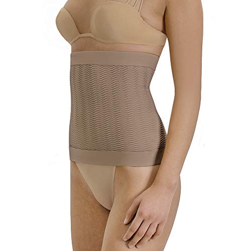 SOLIDEA Fascia Addominale Unisex Silver Wave Abdominal Band   Pancera Contenitiva Donna, Pancera Contenitiva Uomo (Nero, 50)