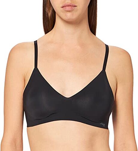 Sloggi Zero Feel Ultra Bra Ex, Reggiseno Donna, Nero (Black), XS