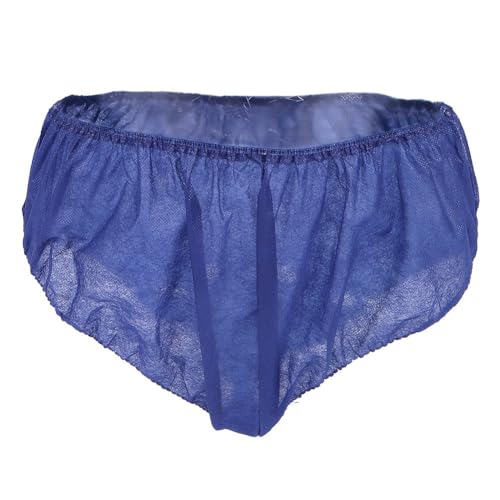 Yinhing 50 Pezzi Mutandine Reggiseno Usa e Getta, Biancheria Intima Morbida Non Tessuta da Donna per Abbronzatura Spray Beauty Spa in Viaggio (blu Scuro)(panties)