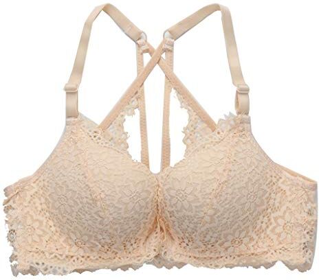 WENJUNneiyi WENJUN Pizzo Senza Reggiseno Sexy Raccogliere Reggiseno Fibbia Sezione Sottile 3 Colori Opzionale (Colore : Skin color, dimensioni : 85B)