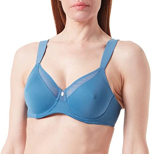 Triumph True Shape Sensation W01, Reggiseno Minimizer Donna, Liberty Blu, 1C