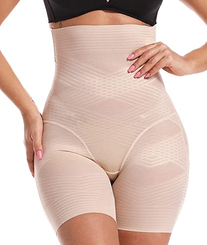 SLIMBELLE Body Contenitivo Modellante Donna Invisibile Vita Alta Mutanda Contenitiva Pancia Ventre Intimo da Donna Senza Soluzione di continuità Pantaloncini Vita Alta Elastico Shapewear