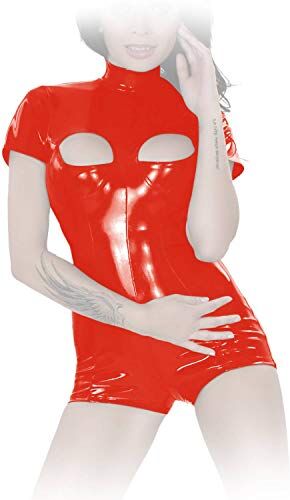 insistline Hautenger 9276 Body a pantaloncino corto Datex, taglia XL, colore: Rosso