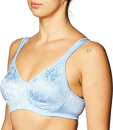 Playtex Reggiseno , da Donna, per Comfort e Sostegno assoluto, Senza Ferretto (18 Ore) Zen Blue 40 DDD