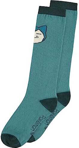 DIFUZED Pokemon Snorlax Calze Al Ginocchio Donna 39/42 Verde , Verde, 38-40