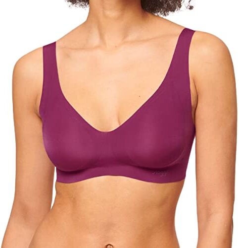 Sloggi Zero Feel Bralette Ex, Bustino Donna, Viola (Wine), XS