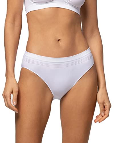 POMPEA 5  donna in microfibra seamless art. 89624252 (l/xl, bianco)