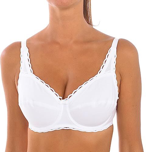 Playtex Reggiseno Senza Ferretto Criss Cross Bio Donna x1, Bianco (White), 95C