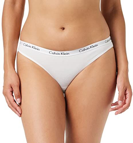 Calvin Klein Bikini 0000D1618E, Mutandine bikini Donna, Bianco (White) ,XS