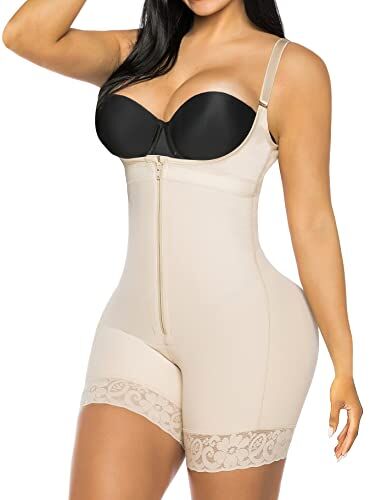 YIANNA Donna Body Contenitivo Modellante Intimo Guaina Contenitiva Pancera Snellente Shaper Coscia Panciera Corsetto Stringivita Shapewear Beige 7212 XL