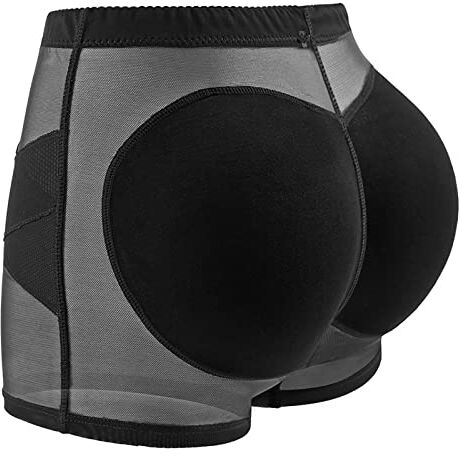 Generic Pantaloni senza cuciture, fianchi, biancheria intima, mutandine da donna, modellanti per scolpire il corpo, push-up, glutei, sollevamento, mutandine da donna (03D-Black, M)